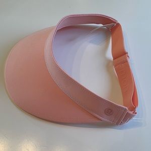 NWOT LULULEMON baby pink sun visor